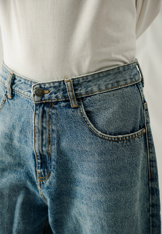Basic Baggy - Mid Blue Wash