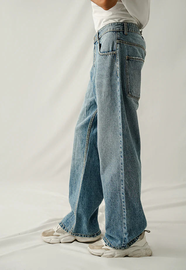 Basic Baggy - Mid Blue Wash