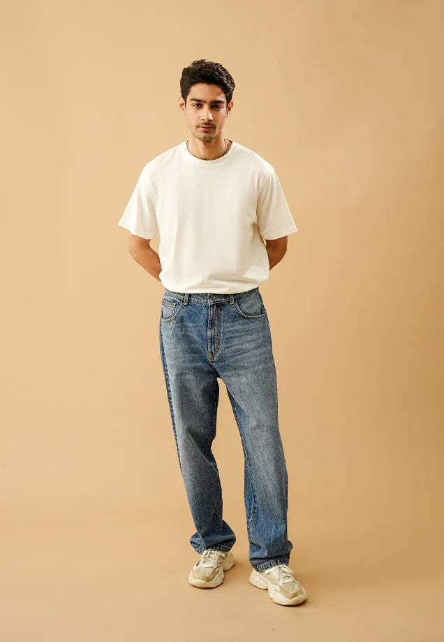 Basic Baggy - Dark Blue Wash