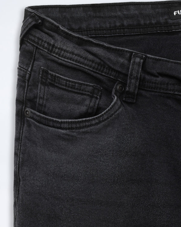 Premium Quality ( Mid-black ) jeans slim-fit
