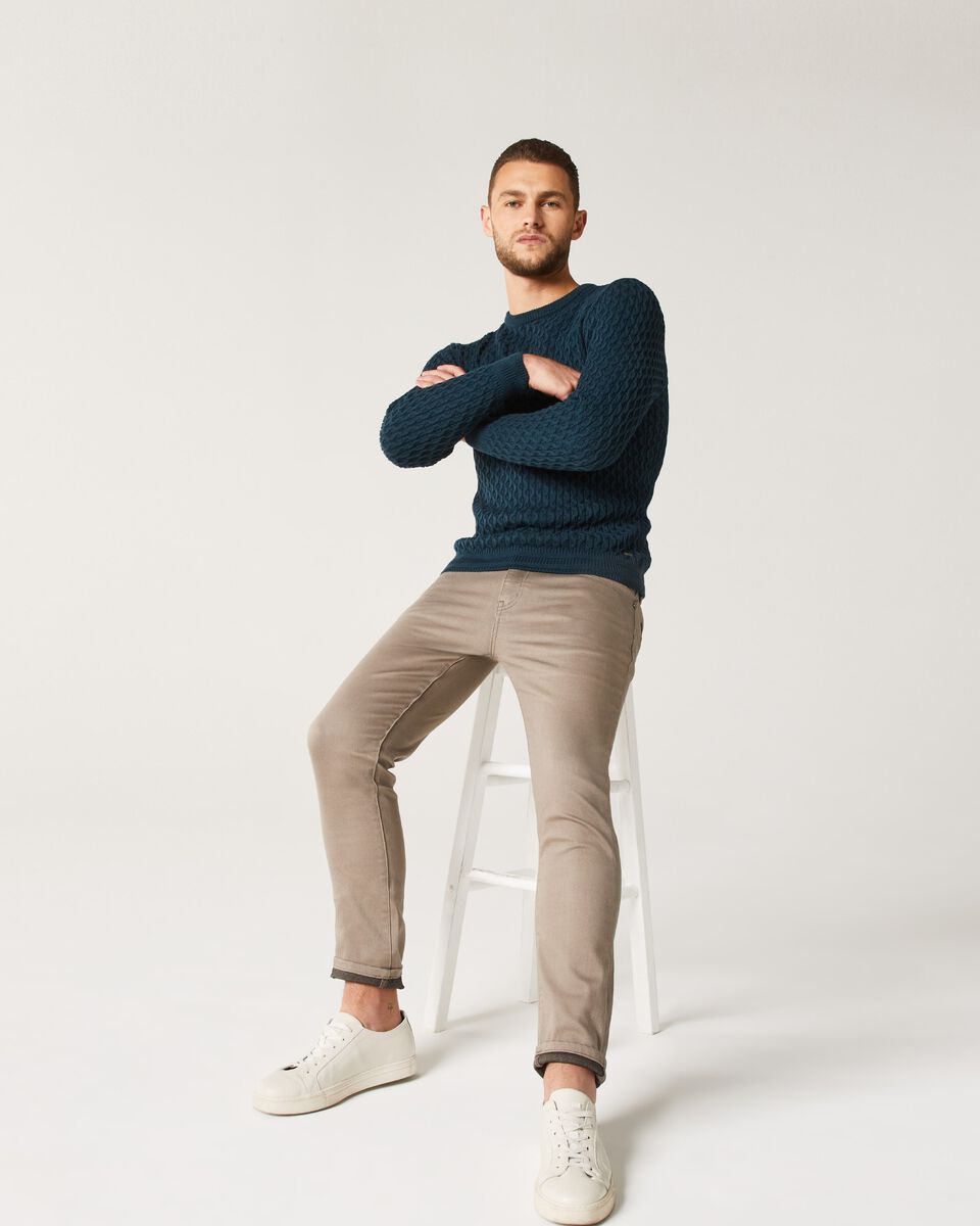 Premium Quality (Skin brown) jeans stretched & comfort-fit.