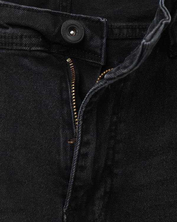 Premium Quality ( Mid-black ) jeans slim-fit