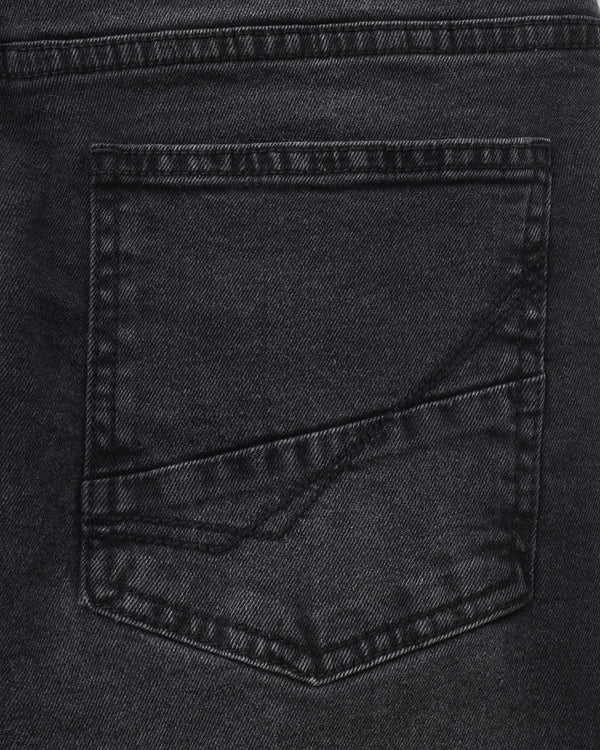 Premium Quality ( Mid-black ) jeans slim-fit