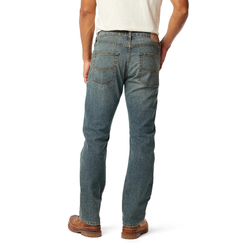 Levi Strauss Signature (Diesel Green) stretched straight & comfort-fit.