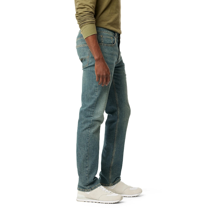 Levi Strauss Signature (Light Green) stretched straight & comfort-fit.