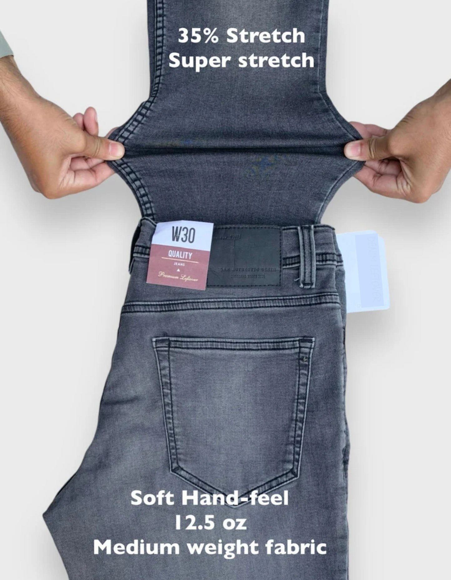 Premium Quality (Dark Grey) straight & comfort-fit.