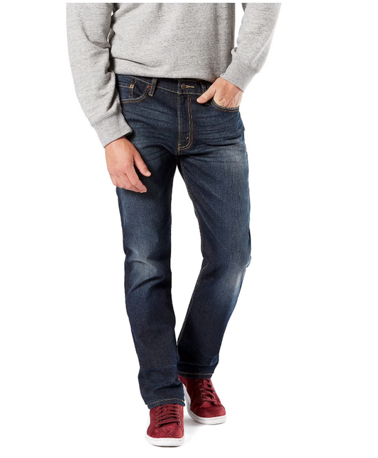 Levi Strauss Signature (Medium Blue) stretched straight & comfort-fit.
