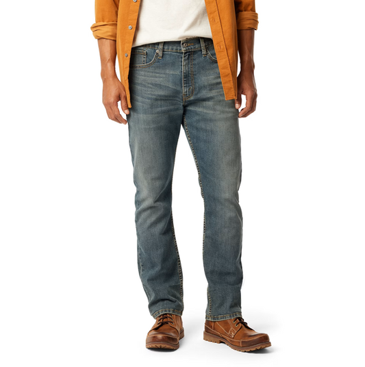 Levi Strauss Signature (Diesel Green) stretched straight & comfort-fit.