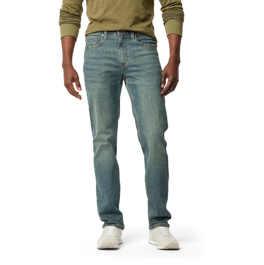 Levi Strauss Signature (Light Green) stretched straight & comfort-fit.