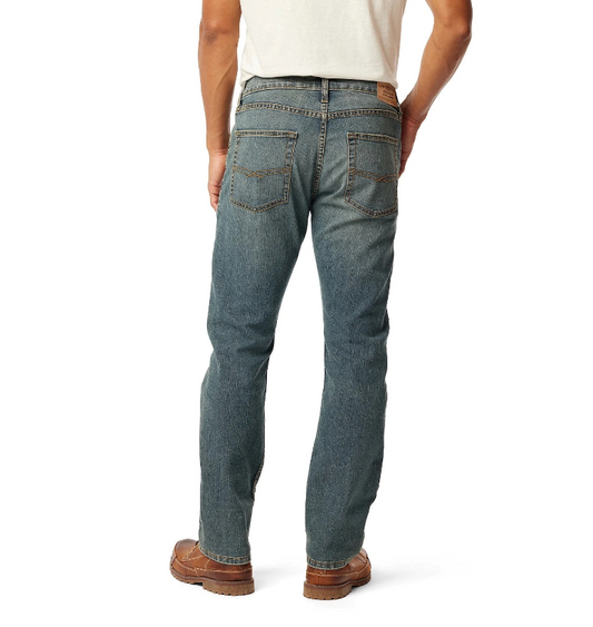 Levi Strauss Signature (Diesel Green) stretched straight & comfort-fit.